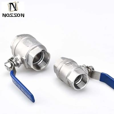 Aanpasbare poortgrootte 1/2&quot; 4&quot; SS Hoogdruk 1PC Hexagonale draad 2000wog kogelklep voor de voedings- en drankenindustrie