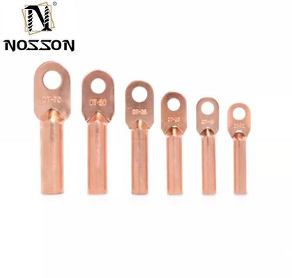 Gecoat tin ISO9001 gecertificeerd koperbatterijkabel lug crimp terminal voor industriële toepassingen