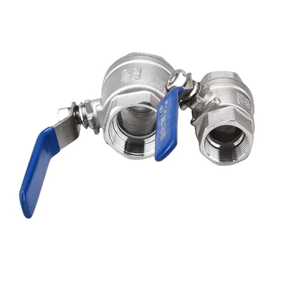 Roestvrij staal 304 316 kogelventil CF8M CF8 NPT BSPT draad 1pc voor diafragma structuur en industriële zwart