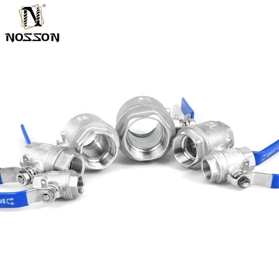 Roestvrij staal 304 316 kogelventil CF8M CF8 NPT BSPT draad 1pc voor diafragma structuur en industriële zwart