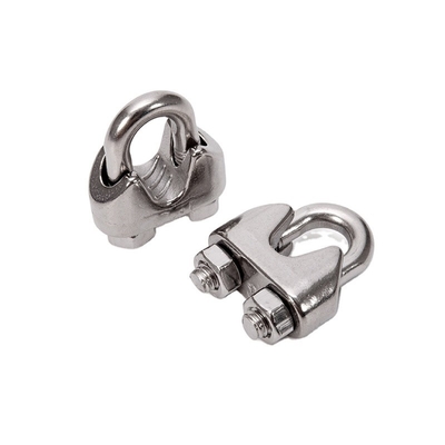 Gepersonaliseerd metrisch meetsysteem M2-M50 Marine Grade 304 roestvrij staal draad touw kabel clip klem