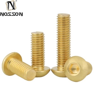 Geestelijke rust gegarandeerd Metrische H62 Messing Pan Head Torx Machine Security Screw M8 Button Trox Head Screw met eenvoudige afwerking