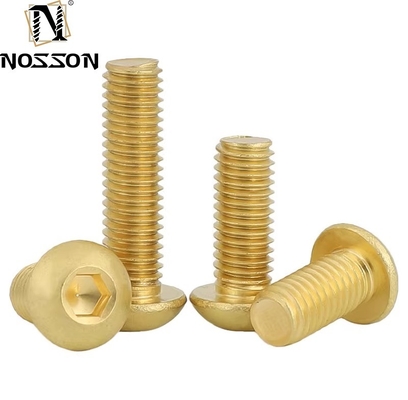 Geestelijke rust gegarandeerd Metrische H62 Messing Pan Head Torx Machine Security Screw M8 Button Trox Head Screw met eenvoudige afwerking
