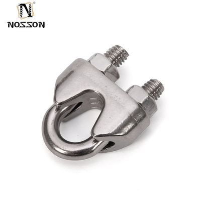Metrische grootte DIN standaard roestvrij staal draad touw clip gesmeed marine rigging kabel klem met op maat gemaakte ondersteuning OEM