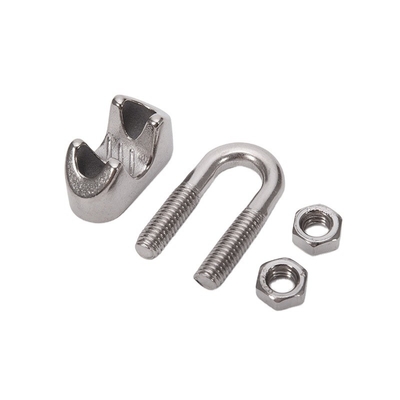 OEM-ondersteunde DIN741 roestvrijstalen draad touwclip voor algemene industrie rigging kabel greep klem 4.6mm 7.9mm 10mm 12mm