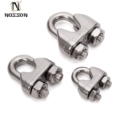 Gepersonaliseerde 10 mm metrische grootte DIN 741 gesmeed draad touw klem voor gepolijste roestvrijstalen marine rigging assemblies in de algemene industrie