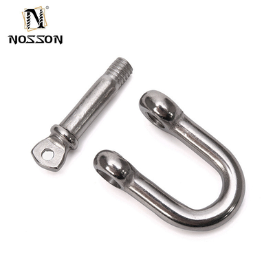 Bolt Type DEE SHACKLES Technologie 304 316 Roestvrij staal Captive Schroef Pin Wide D Shackles Precision Casting