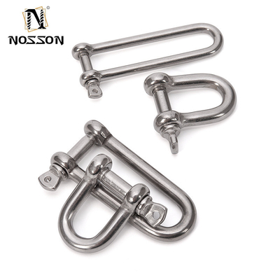 Hooggepolijste oppervlakte van roestvrij staal Long Dee Shackle voor metrisch meetsysteem in rigging hardware