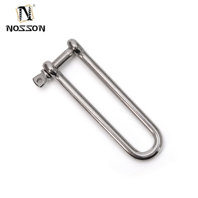 Hooggepolijste oppervlakte van roestvrij staal Long Dee Shackle voor metrisch meetsysteem in rigging hardware