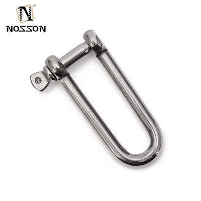 Hooggepolijste oppervlakte van roestvrij staal Long Dee Shackle voor metrisch meetsysteem in rigging hardware