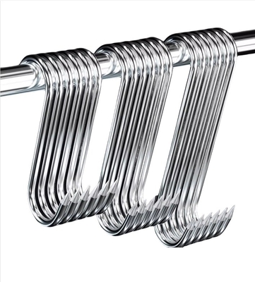 Metrische blauwe geanodiseerde S-vormige metalen haakjes voor keukenkast Display m1.6 m2 m2.5 m3 m4 m5 m6 m8 m10 m12 m14 m16 m20
