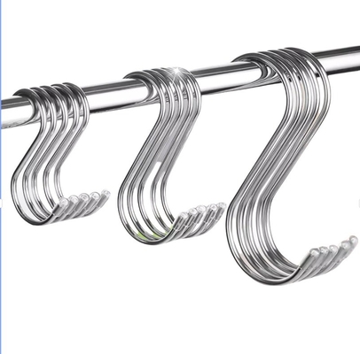 Metrische blauwe geanodiseerde S-vormige metalen haakjes voor keukenkast Display m1.6 m2 m2.5 m3 m4 m5 m6 m8 m10 m12 m14 m16 m20
