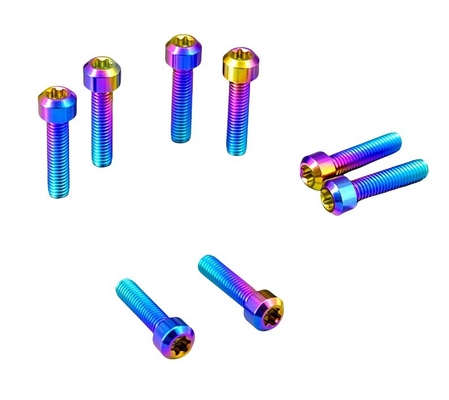 JIS Standard ZINK Finish Duurzaam M6 *40mm Titanium Alloy Torx Head Bolts Schroef voor Motor Voorwiel Hub Scooter