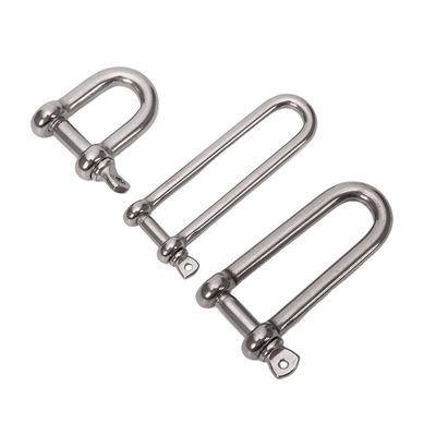Precision Casting Technology Roestvrij staal Lang type Lifting Dee Screw Pin Ss304 of Ss316 D Shackle met boogontwerp