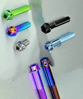JIS Standard ZINK Finish Duurzaam M6 *40mm Titanium Alloy Torx Head Bolts Schroef voor Motor Voorwiel Hub Scooter