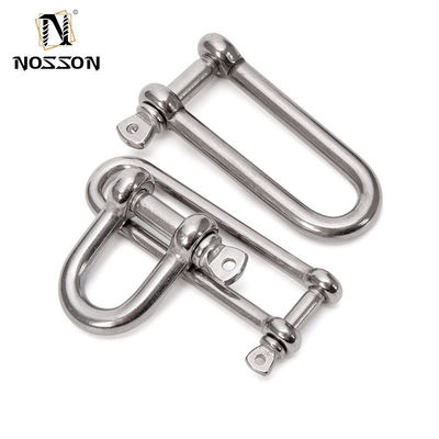 Precision Casting Technology Roestvrij staal Lang type Lifting Dee Screw Pin Ss304 of Ss316 D Shackle met boogontwerp