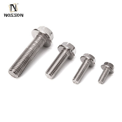 A2-70/A4-80 roestvrij staal Hex flensbout M6 M7 M8 M10 M12 M14 M24 voor zware machines en bouwprojecten