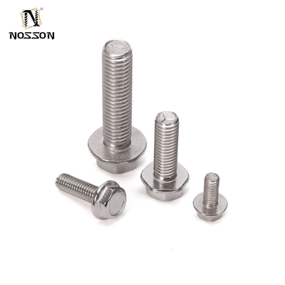 Duurzaam DIN-standaard 304 roestvrij staal Anti-slip tandvlies schroef met externe zeshoekige wasmachine Bolt Plain afwerking
