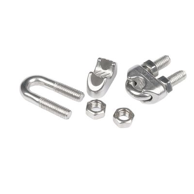 ZINK Finish roestvrijstalen draad touw kabel Clip Clamps voor M4 tot M12 U Bolt zadel bevestiging in metrisch meetsysteem