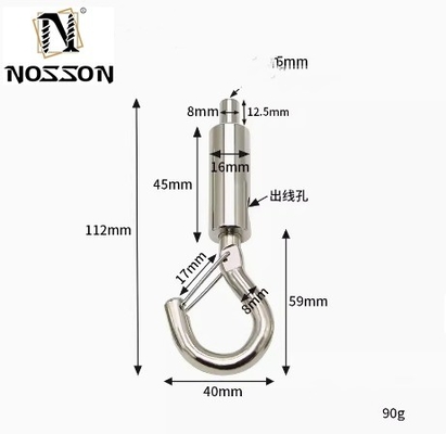 OEM aangepast 4.6mm-12mm draad touw slot hoofd hanger licht paneel licht hanger haak met veiligheidssluiting en veer haken