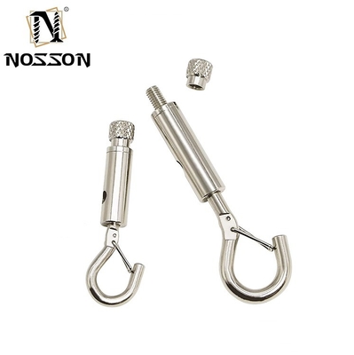 Elektrolytische behandeling 8mm-50mm roestvrij staal dubbel eindbout Snap Hook Carabiner voor hondensnoer Scuba Accessoires