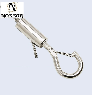Elektrolytische behandeling 8mm-50mm roestvrij staal dubbel eindbout Snap Hook Carabiner voor hondensnoer Scuba Accessoires