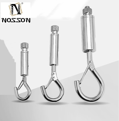 Elektrolytische behandeling 8mm-50mm roestvrij staal dubbel eindbout Snap Hook Carabiner voor hondensnoer Scuba Accessoires