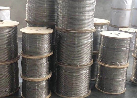 AISI SUS 304 316 roestvrijstalen draad touw 1mm 1.5mm 2mm 3mm 4mm 5mm 6mm 7mm 8mm 9mm 10mm aangepaste kleur