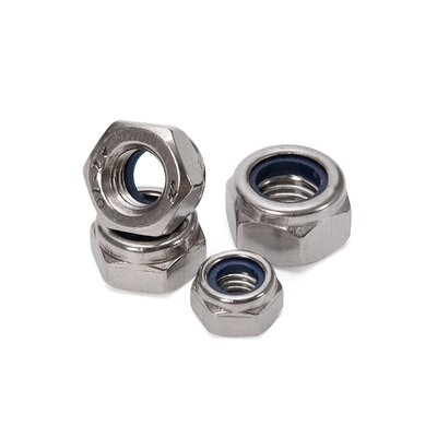 Gezondheidszorg Metric M5 5/16 Zelfvergrendelend Hexagon DIN985 roestvrij staal 304/316 Nylon Insert Lock Nut voor zware industrie
