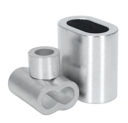 M6 1.6-5.5mm Zee Commerciële Longline Single Double Zoutwater Crimping Aluminium Vissen Crimps Sleeve met GB Standard Zoutwater