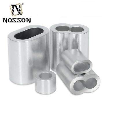 M6 1.6-5.5mm Zee Commerciële Longline Single Double Zoutwater Crimping Aluminium Vissen Crimps Sleeve met GB Standard Zoutwater