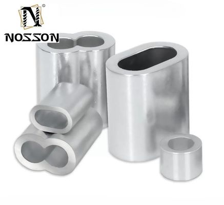 M6 1.6-5.5mm Zee Commerciële Longline Single Double Zoutwater Crimping Aluminium Vissen Crimps Sleeve met GB Standard Zoutwater