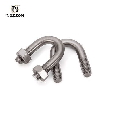 Plain Finish U Bolt Pipe Clamp met moeren voor M3 M4 M5 M6 M8 M10 M12 M16 M20 Buizen Hot Dip gegalvaniseerd staal