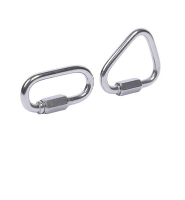 Corrosiebestendig maatwerk M3-M12 Zwaar werkend roestvrij staal snelle keten verbindingsring met zinkgeplatte afwerking