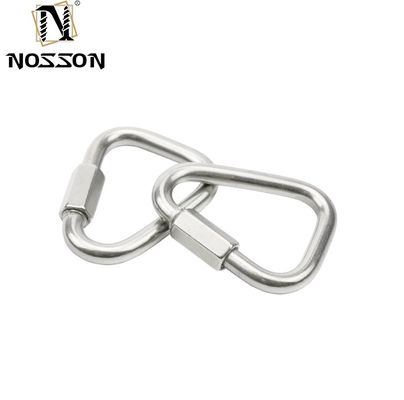 Corrosiebestendig maatwerk M3-M12 Zwaar werkend roestvrij staal snelle keten verbindingsring met zinkgeplatte afwerking