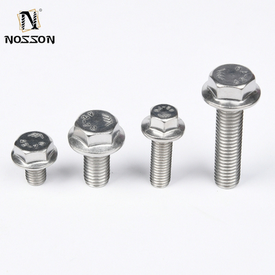 Draagbouten van roestvrij staal DIN6921 A4-80 Klasse M12 M16 M20 Hex Serrated Flange Bolt voor industriële toepassingen