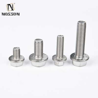 Draagbouten van roestvrij staal DIN6921 A4-80 Klasse M12 M16 M20 Hex Serrated Flange Bolt voor industriële toepassingen