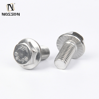 Draagbouten van roestvrij staal DIN6921 A4-80 Klasse M12 M16 M20 Hex Serrated Flange Bolt voor industriële toepassingen