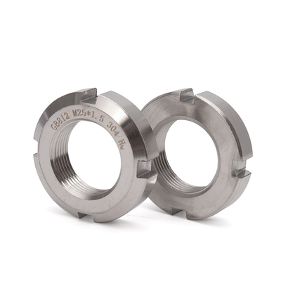 Zware industrie ISO-standaard roestvrijstalen lager slotgroef ronde moer voor de automobielindustrie in M3 M4 M5 M6 M8 M10 M12 maten