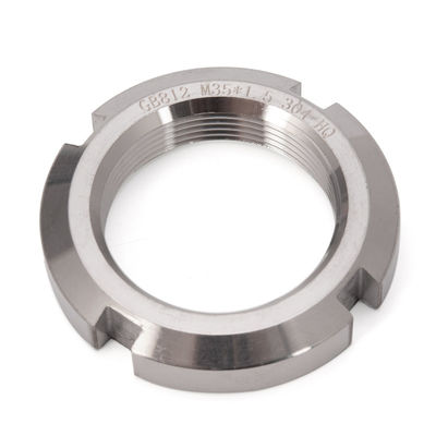 Imperial Measurement System Slotted Round Nuts Gegalvaniseerd Finish Roestvrij staal SS314 en SS306 maat