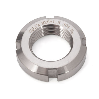 Imperial Measurement System Slotted Round Nuts Gegalvaniseerd Finish Roestvrij staal SS314 en SS306 maat