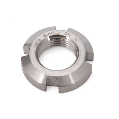 Imperial Measurement System Slotted Round Nuts Gegalvaniseerd Finish Roestvrij staal SS314 en SS306 maat