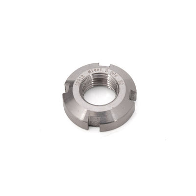Imperial Measurement System Slotted Round Nuts Gegalvaniseerd Finish Roestvrij staal SS314 en SS306 maat