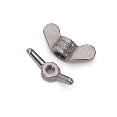 Gezondheidszorg industrie verspreider kraan vlindernoten in plain finish roestvrij staal GB62 M8 M10 M12 M20 met concurrerende