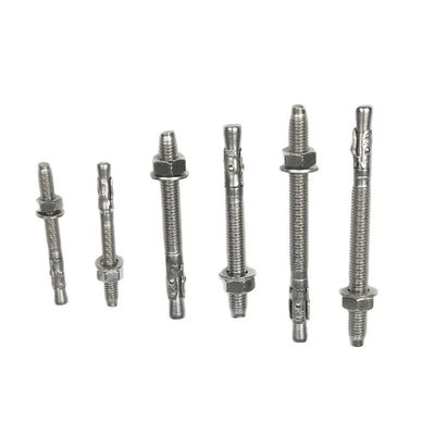 Metrische DIN Hot Dip Galvanized Steel Wedge Anker Expansion Bolts M6 M8 M10 M12 M16 Strong Hold voor bouwprojecten
