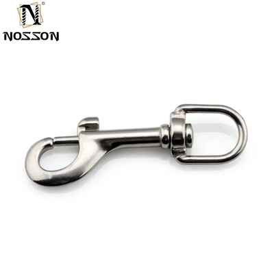 Plain Finish Stainless Steel Bolt Snap Swivel Carabiner voor de algemene industrie 10 mm