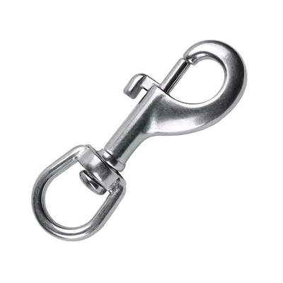 Mining roestvrij staal SS304 SS316 A2 A4 Ovale Ring Hond Leash touw Ronde Oog Draaiend Snap Hook Zware industrie Essentieel Accessoire