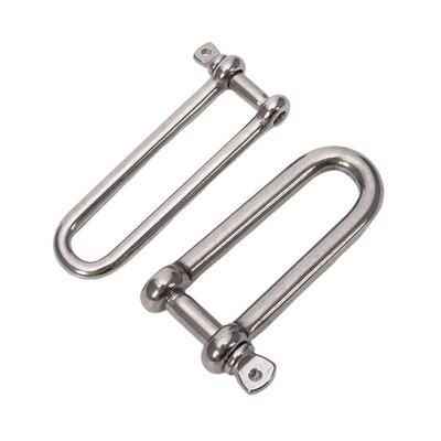 8 mm gepolijste marine D-type DIN82101 Heavy Duty Hardware Shackle met coller pin voor het tillen in retailindustrie oplossingen
