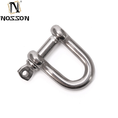 8 mm gepolijste marine D-type DIN82101 Heavy Duty Hardware Shackle met coller pin voor het tillen in retailindustrie oplossingen