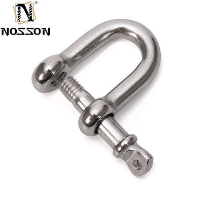 8 mm gepolijste marine D-type DIN82101 Heavy Duty Hardware Shackle met coller pin voor het tillen in retailindustrie oplossingen